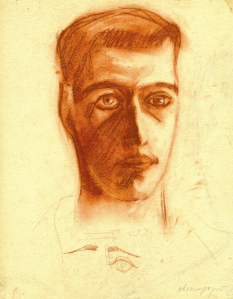 Дмитрий Лебедев. Автопортретю 1920